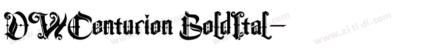 DWCenturion BoldItal字体转换